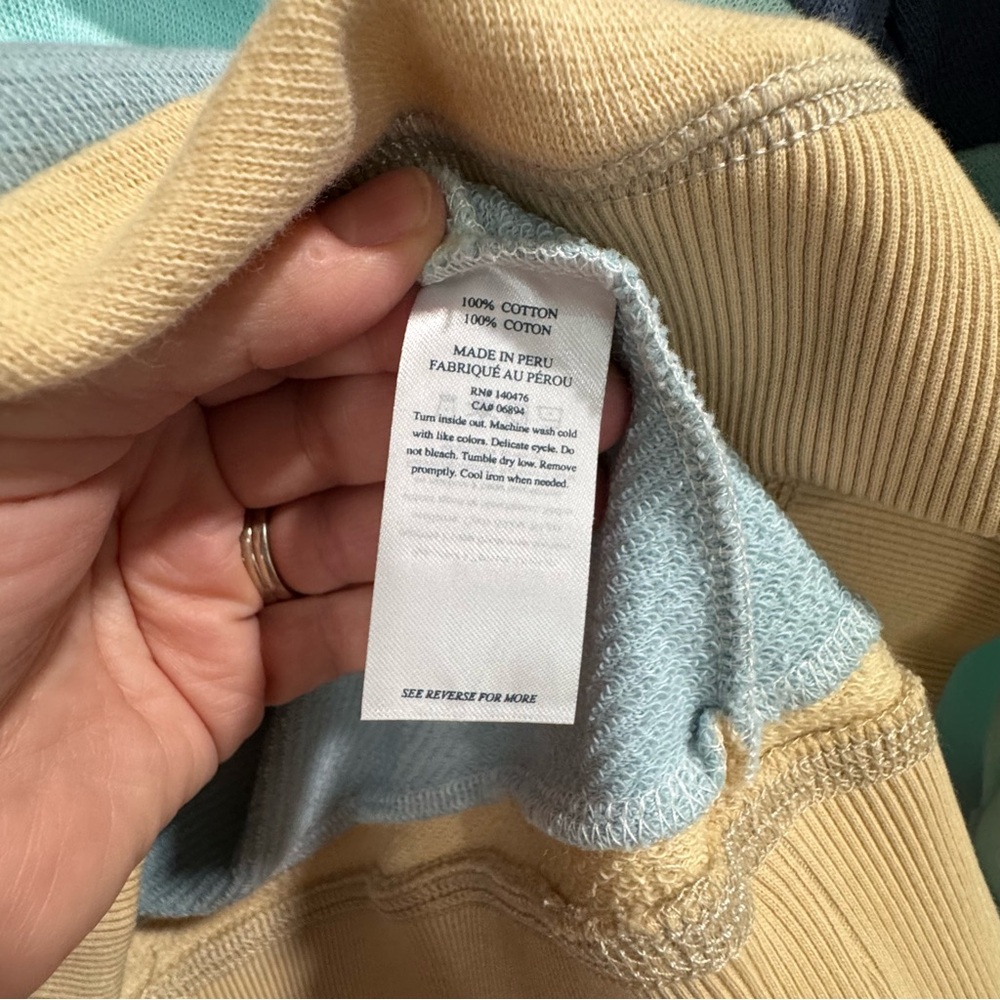 Faherty Soleil Hoodie Sun and Sea XS NWT - Picture 9 of 9